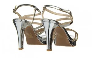 Sandały -187 557-717 Silver 187088, Srebrny, Skóra ekologiczna | Bayla Outlet