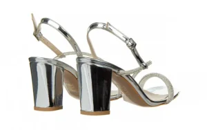 Sandały -187 380-1701 Silver 187037, Srebrny, Skóra ekologiczna | Bayla Sale