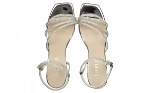 Sandały -187 1705 Silver 187079, Srebrny, Skóra ekologiczna | Bayla Online