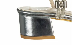 Sandały -187 07-1705 Silver 187227, Srebrny, Skóra ekologiczna | Bayla Best