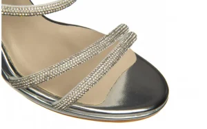 Sandały -187 587-1729 Silver 187100, Srebrny, Skóra ekologiczna | Bayla Outlet