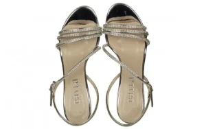 Sandały -187 587-1712 Silver 187119, Srebrny, Skóra ekologiczna | Bayla Online