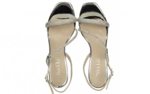 Sandały -187 380-1701 Silver 187037, Srebrny, Skóra ekologiczna | Bayla Sale