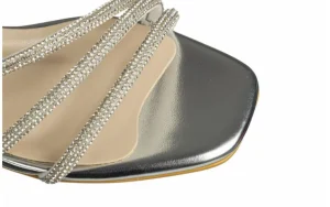 Sandały -187 07-1705 Silver 187227, Srebrny, Skóra ekologiczna | Bayla Best