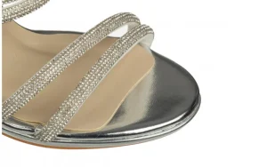 Sandały -187 589-1729 Silver 187057, Srebrny, Skóra ekologiczna | Bayla Best