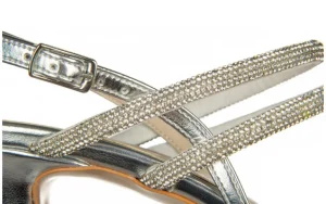 Sandały -187 587-1729 Silver 187100, Srebrny, Skóra ekologiczna | Bayla Outlet