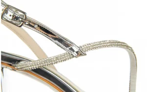 Sandały -187 380-1701 Silver 187037, Srebrny, Skóra ekologiczna | Bayla Sale