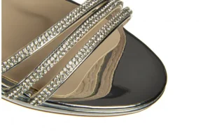 Sandały -187 587-1712 Silver 187119, Srebrny, Skóra ekologiczna | Bayla Online