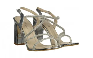 Sandały -187 2523 Silver Mirror 187154, Srebrny, Skóra ekologiczna | Bayla New