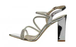 Sandały -187 2523 Silver Mirror 187154, Srebrny, Skóra ekologiczna | Bayla New
