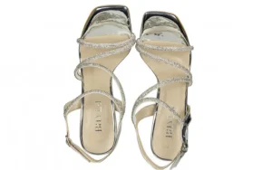 Sandały -187 2523 Silver Mirror 187154, Srebrny, Skóra ekologiczna | Bayla New