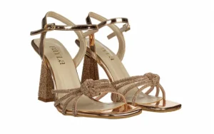 Sandały -187 201 T Rose Mirror 187149, Różowe Złoto, Skóra ekologiczna | Bayla New