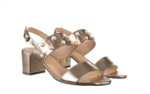 Sandały -065 4308059 Złoty, Skóra naturalna | Bayla Outlet