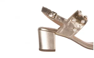 Sandały -065 4308059 Złoty, Skóra naturalna | Bayla Outlet