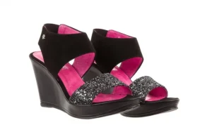 Sandały -157 B007-003-B Czarny, Skóra naturalna | Bayla Sale