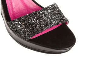 Sandały -157 B007-003-B Czarny, Skóra naturalna | Bayla Sale