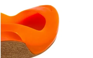 Sandały -064 Coco Orange Fluo, Pomarańczowy, Guma | Bayla New