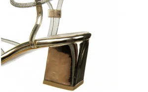 Sandały -187 ELLA-1705 Gold 187243, Złoty, Skóra ekologiczna | Bayla New