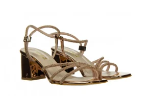 Sandały -187 ELLA-1705 Rose Mirror 187189, Różowe Złoto, Skóra ekologiczna | Bayla Discount