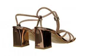 Sandały -187 ELLA-1705 Rose Mirror 187189, Różowe Złoto, Skóra ekologiczna | Bayla Discount