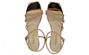 Sandały -187 ELLA-1705 Rose Mirror 187189, Różowe Złoto, Skóra ekologiczna | Bayla Discount