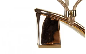 Sandały -187 ELLA-1705 Rose Mirror 187189, Różowe Złoto, Skóra ekologiczna | Bayla Discount