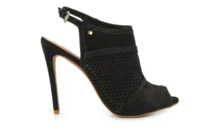 Sandały -Cr 106658 Nobuck Black, Czarny, Skóra naturalna | Bayla Discount