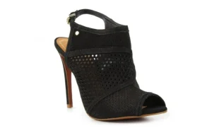 Sandały -Cr 106658 Nobuck Black, Czarny, Skóra naturalna | Bayla Discount