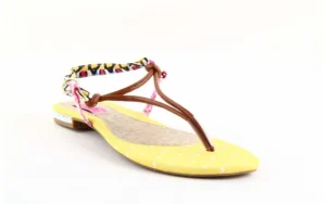 Sandały 355 754 Np. Hazelnut Poa, Żółty, Skóra ekologiczna | Dijean Fashion