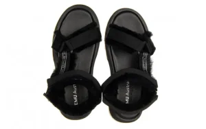 Sandały Raven Black 119160, Czarny, Futro naturalne | EMU Outlet