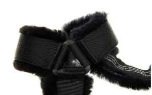 Sandały Raven Black 119160, Czarny, Futro naturalne | EMU Outlet