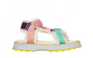 Sandały Raven Multi 119159, Wielokolorowe, Futro naturalne | EMU Clearance