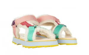 Sandały Raven Multi 119159, Wielokolorowe, Futro naturalne | EMU Clearance