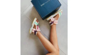 Sandały Raven Multi 119159, Wielokolorowe, Futro naturalne | EMU Clearance