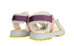 Sandały Raven Multi 119159, Wielokolorowe, Futro naturalne | EMU Clearance