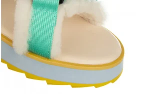 Sandały Raven Multi 119159, Wielokolorowe, Futro naturalne | EMU Clearance