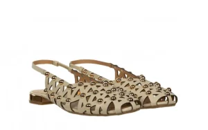 Sandały Calamus Off White 602206, Beżowy, Skóra naturalna | Gioseppo Outlet