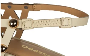 Sandały Calamus Off White 602206, Beżowy, Skóra naturalna | Gioseppo Outlet