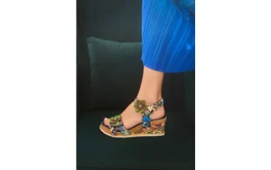 Sandały Bonito 13 Jeans 202026, Wielokolorowe, Skóra naturalna | Laura Vita Fashion