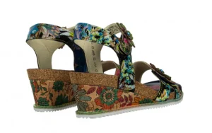 Sandały Bonito 13 Jeans 202026, Wielokolorowe, Skóra naturalna | Laura Vita Fashion