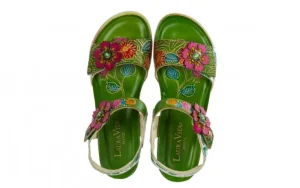 Sandały Bonito 13 Vert 202048, Zielony, Skóra naturalna | Laura Vita New