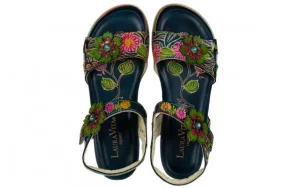 Sandały Bonito 13 Jeans 202026, Wielokolorowe, Skóra naturalna | Laura Vita Fashion