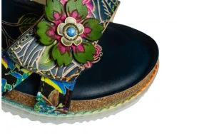 Sandały Bonito 13 Jeans 202026, Wielokolorowe, Skóra naturalna | Laura Vita Fashion