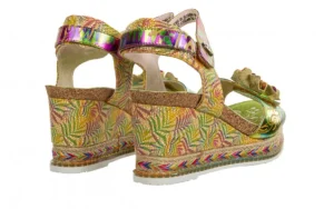 Sandały Hacdeo 09 Moutarde 202044, Zielony, Skóra naturalna | Laura Vita Discount