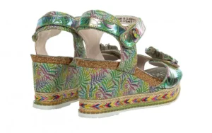 Sandały Hacdeo 09 Olive 202045, Zielony, Skóra naturalna | Laura Vita New