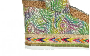 Sandały Hacdeo 09 Olive 202045, Zielony, Skóra naturalna | Laura Vita New