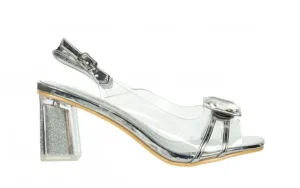 Sandały Matia 07 Argent 202051, Srebrny, Skóra naturalna | Laura Vita Discount