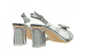 Sandały Matia 07 Argent 202051, Srebrny, Skóra naturalna | Laura Vita Discount