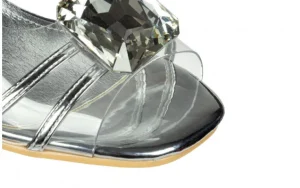 Sandały Matia 07 Argent 202051, Srebrny, Skóra naturalna | Laura Vita Discount