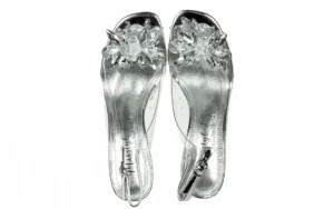 Sandały Laura Vita Mira 01 Blanc 202054, Srebrny, Skóra naturalna | Bayla Hot